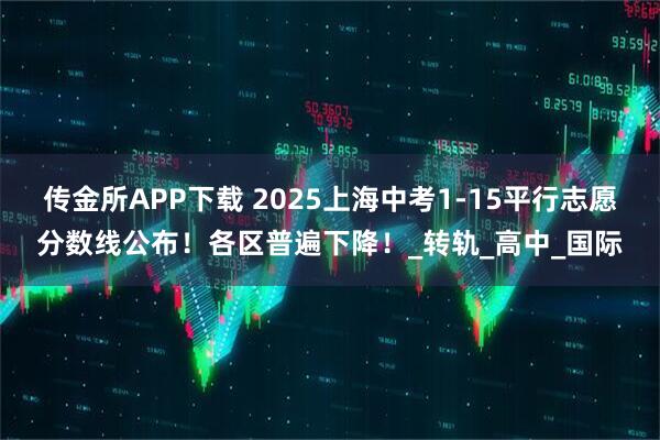 传金所APP下载 2025上海中考1-15平行志愿分数线公布！各区普遍下降！_转轨_高中_国际